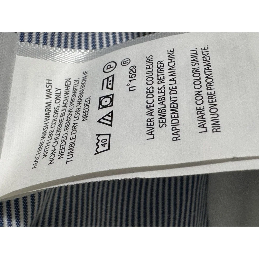 Polo Ralph Lauren Pants‎ Mens 36W 34L Blue White Stripe Seersucker Bleecker